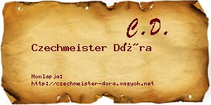 Czechmeister Dóra névjegykártya